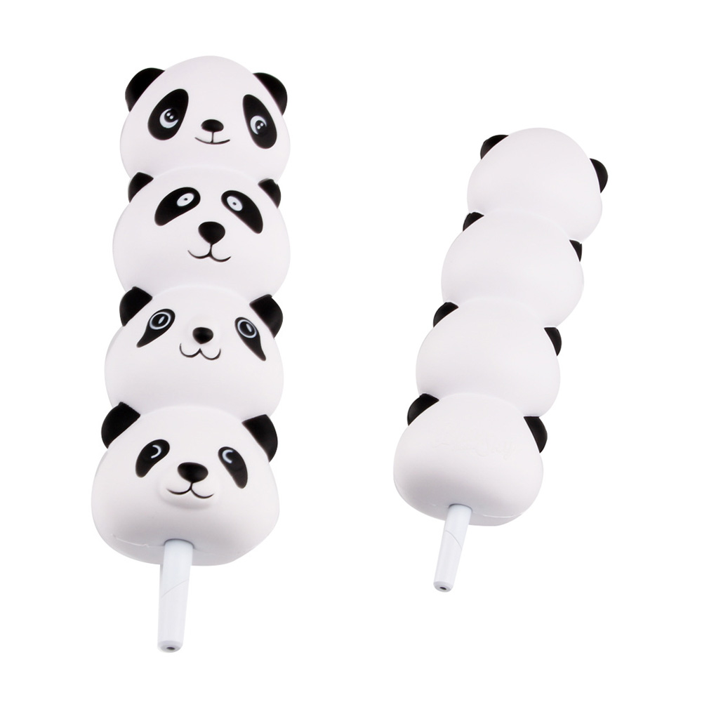 2 in 1 Squishy Pandas Ball Pen and Squeeze Toy 3