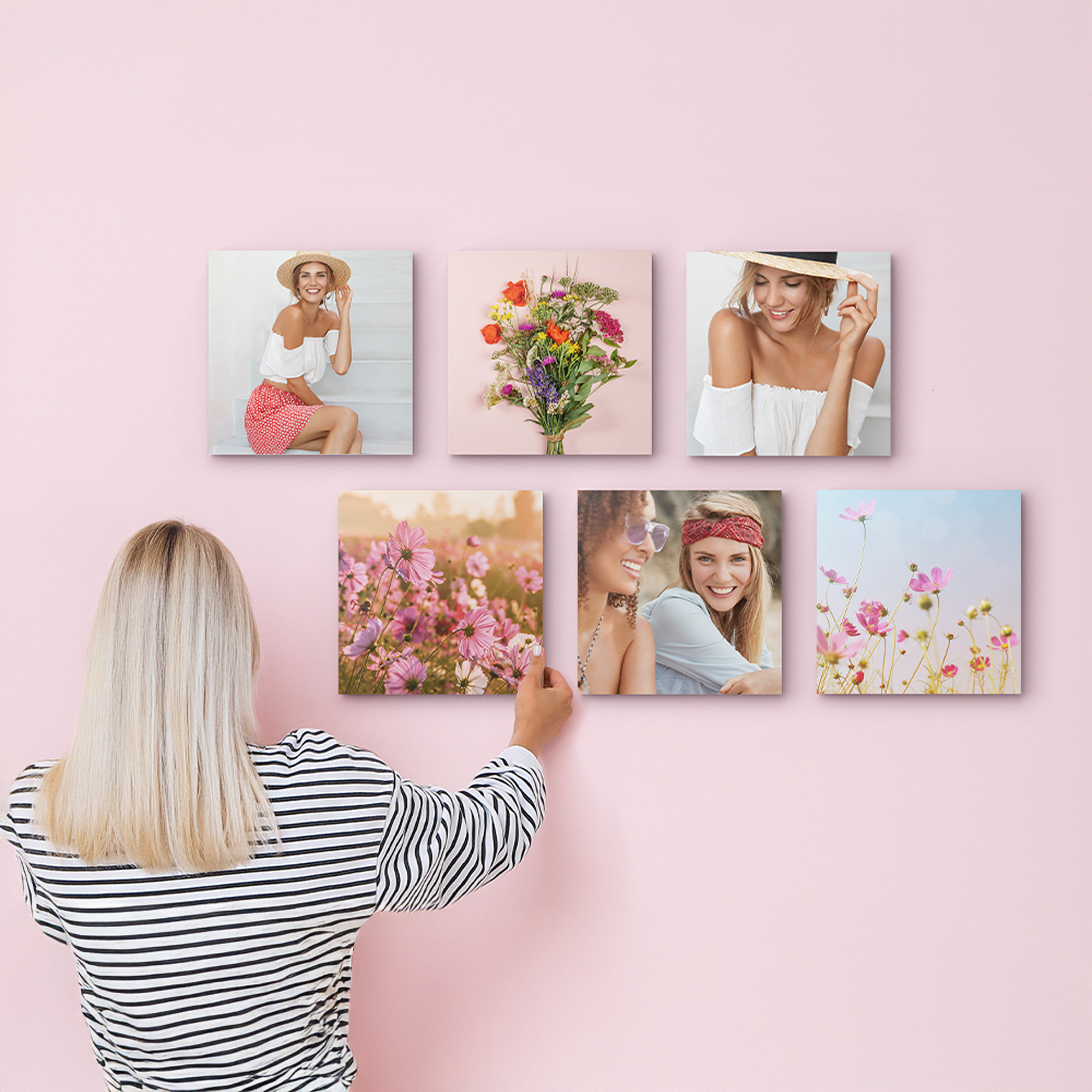 Custom MIXPIX® Photo Tiles – Personalized Wall Art with Magnetic Mounting for Creative Displays 4