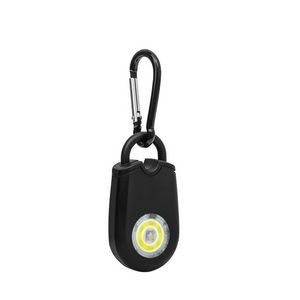 Self Defense Carabiner Safety Alarm With Flashlight 120DB Sound Activation 16