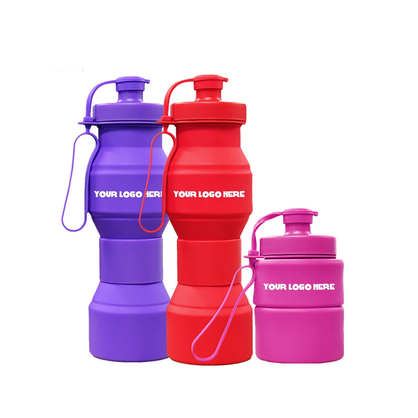 27 Oz Foldable Sports Water Bottles with Handle 10