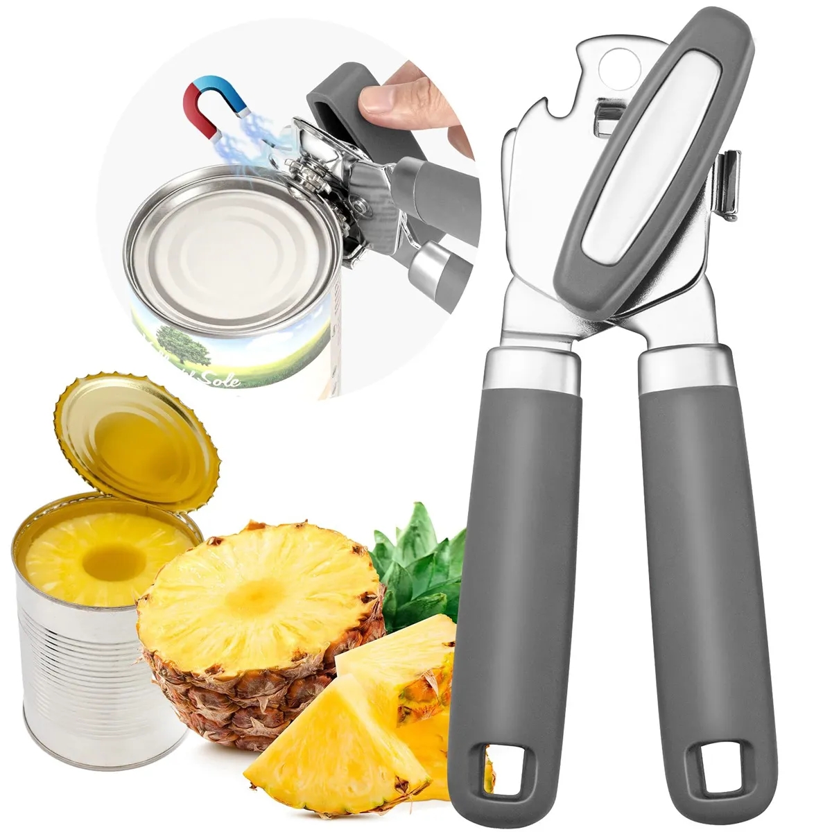 Stainless Steel  Handheld Strong Heavy Duty Can Opener 6