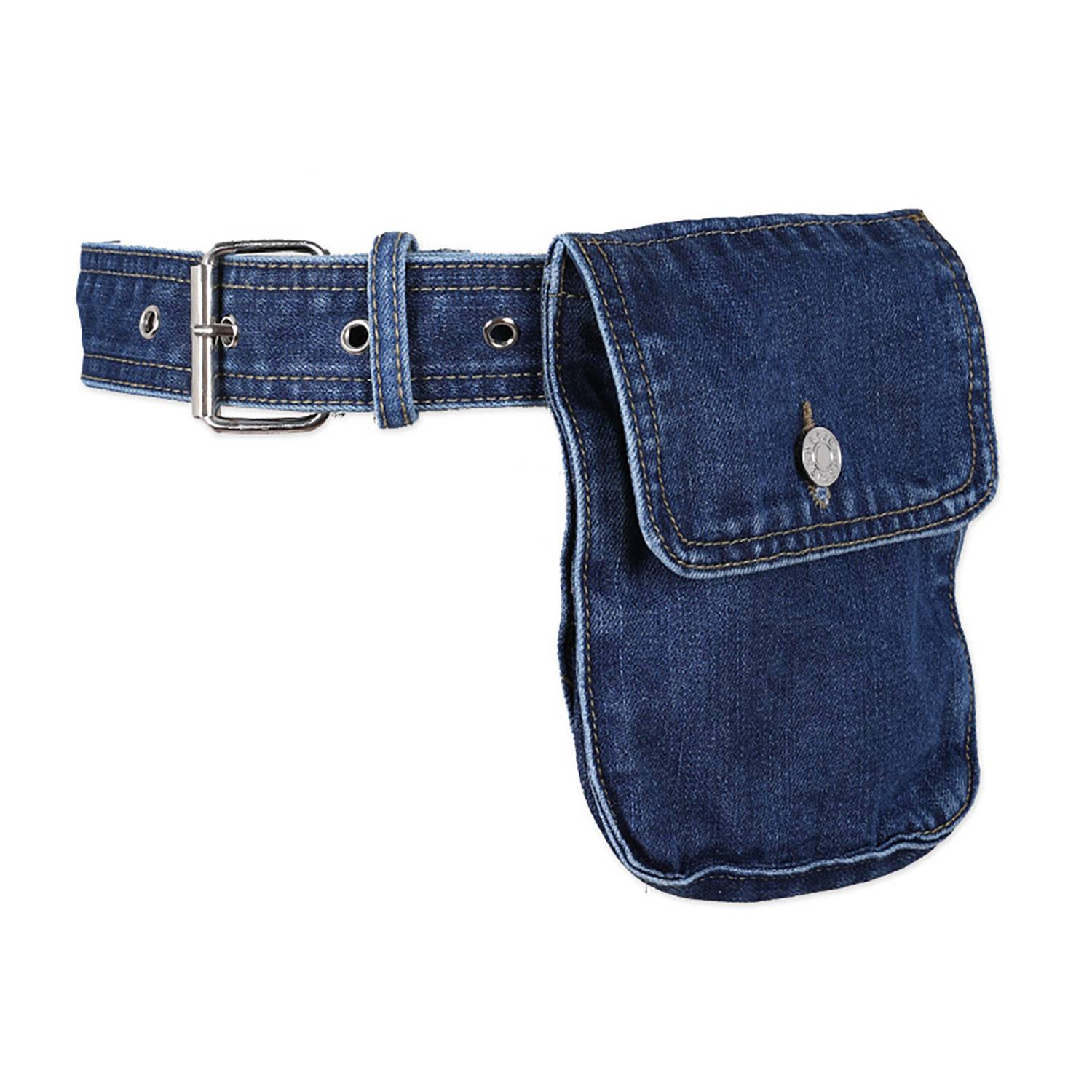Vintage Denim Detachable Waist Bag 2