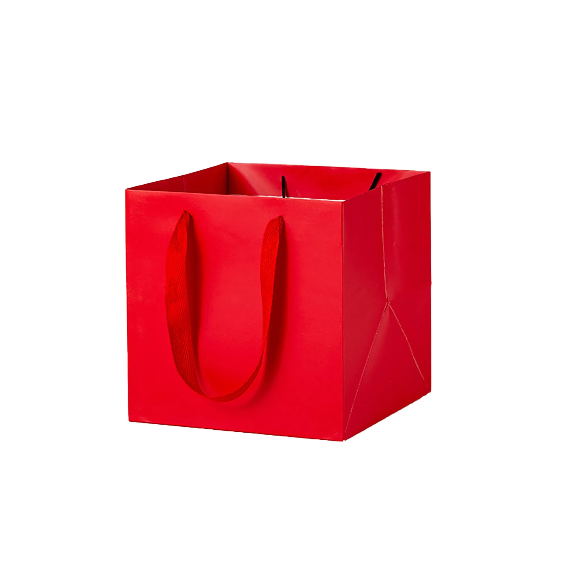 Square Kraft Paper Euro Tote Shopping Bag 2