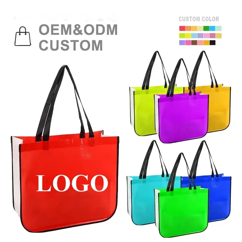 Extra Large Laminated Shopping Tote Bag 2