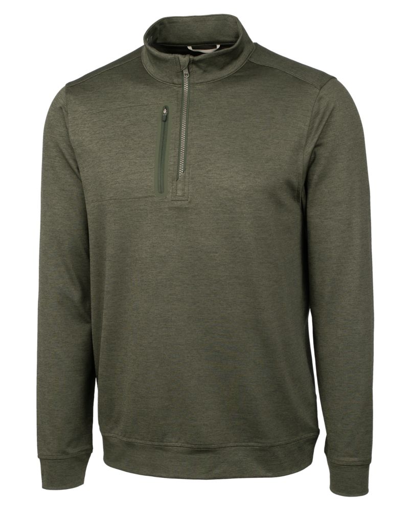 Cutter & Buck Stealth Heathered Mens Quarter Zip 41