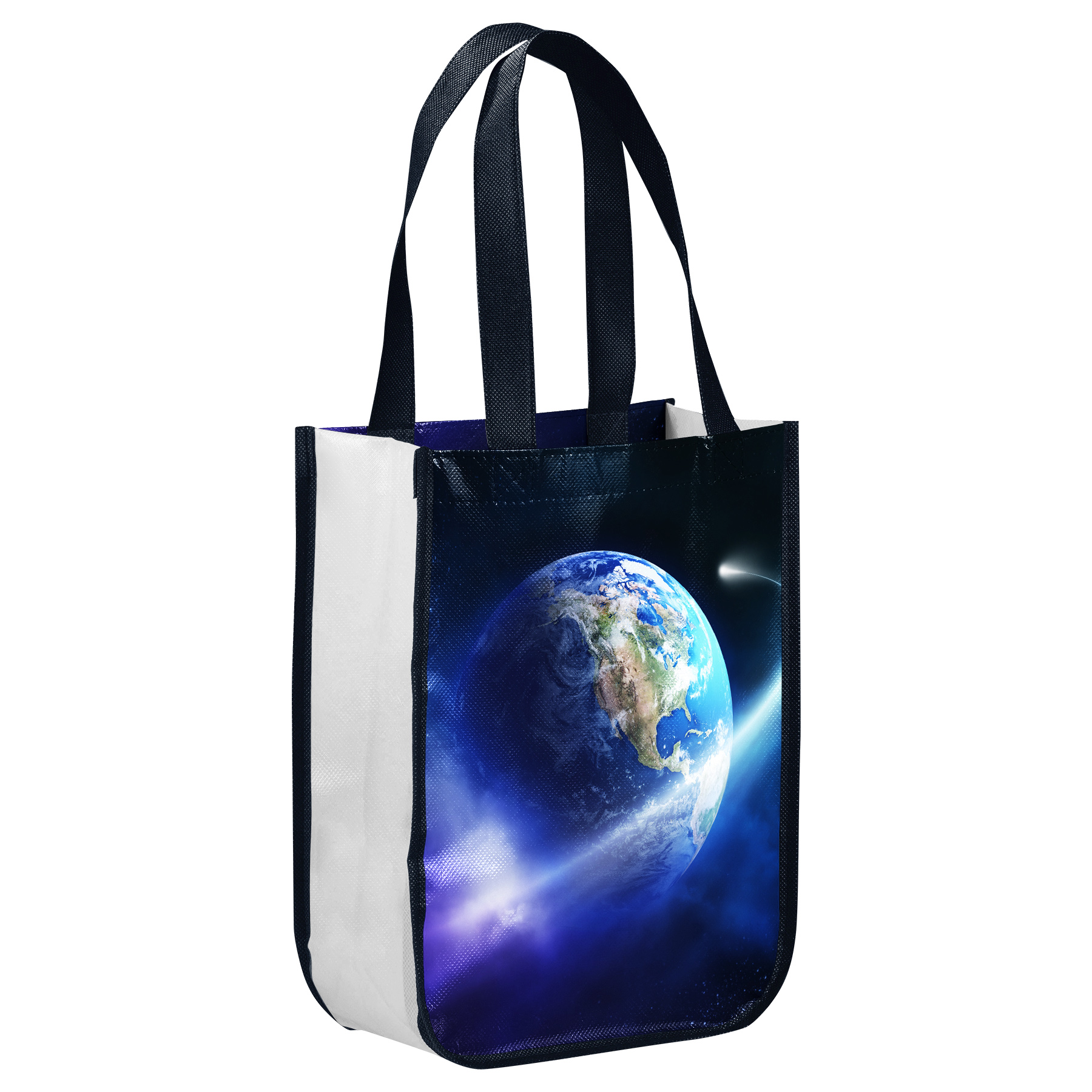Fully Customizable 105GSM Round-Corner Laminated Tote Bags (12'' x 16'' x 6'') 14