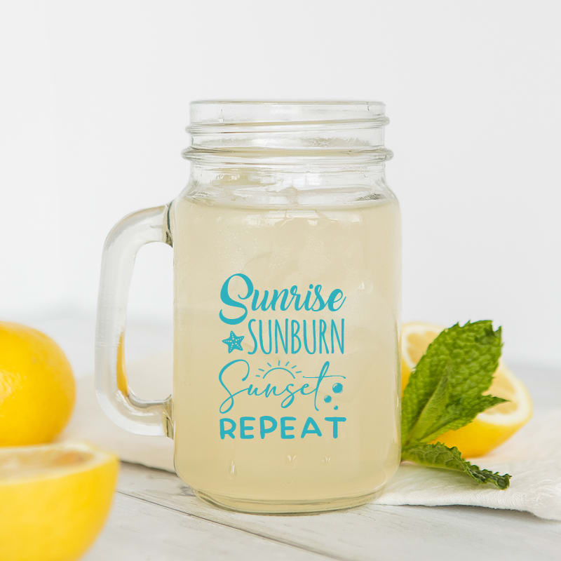16 Oz Custom Mason Jars With Handles 10