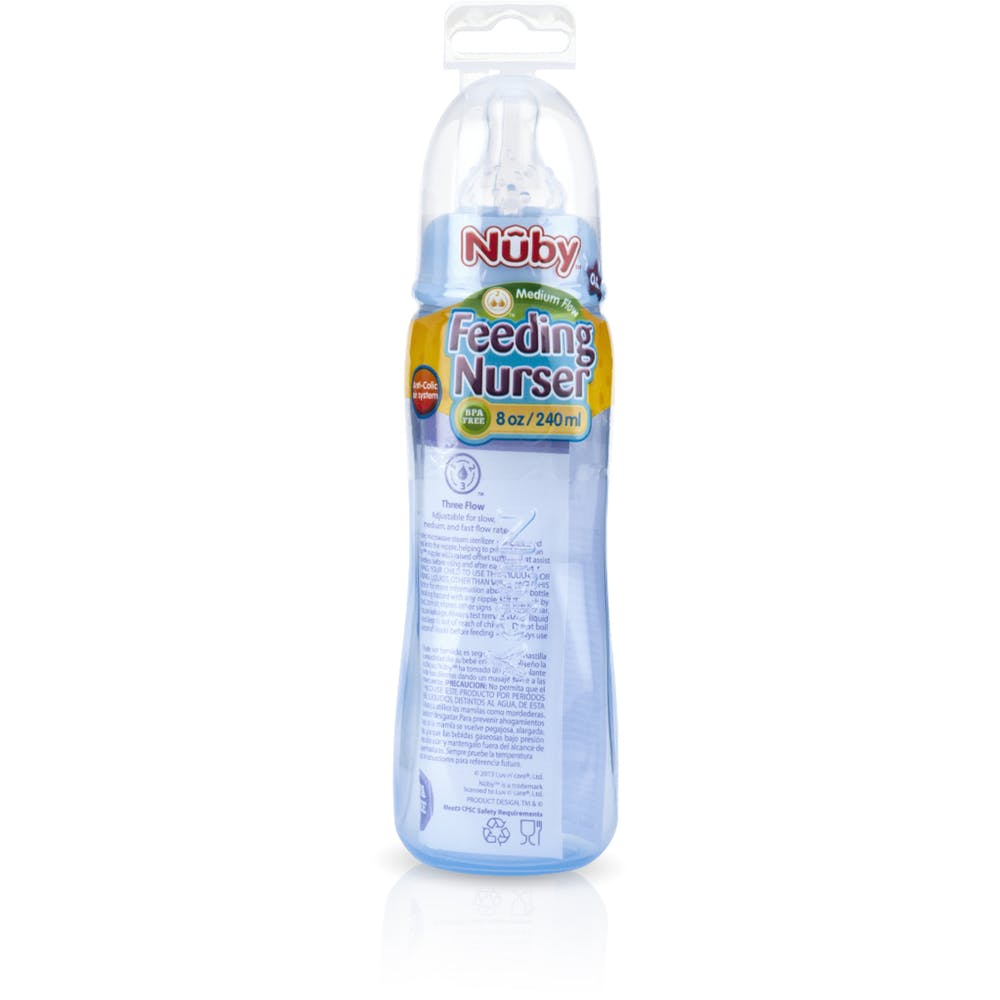 Nuby Baby Bottles - Clear 8 oz 2