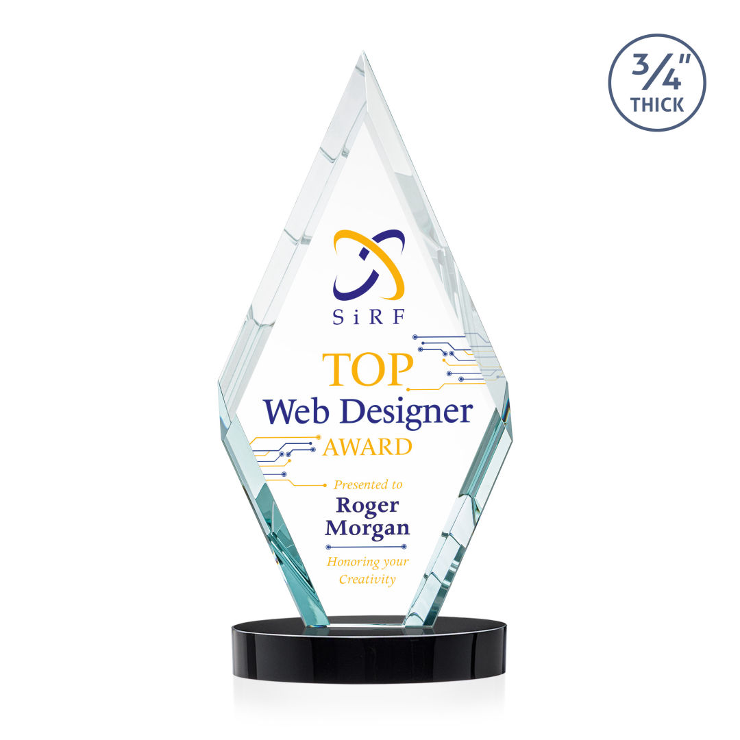 Richmond VividPrint™ Award on Alberton Base - Black 11