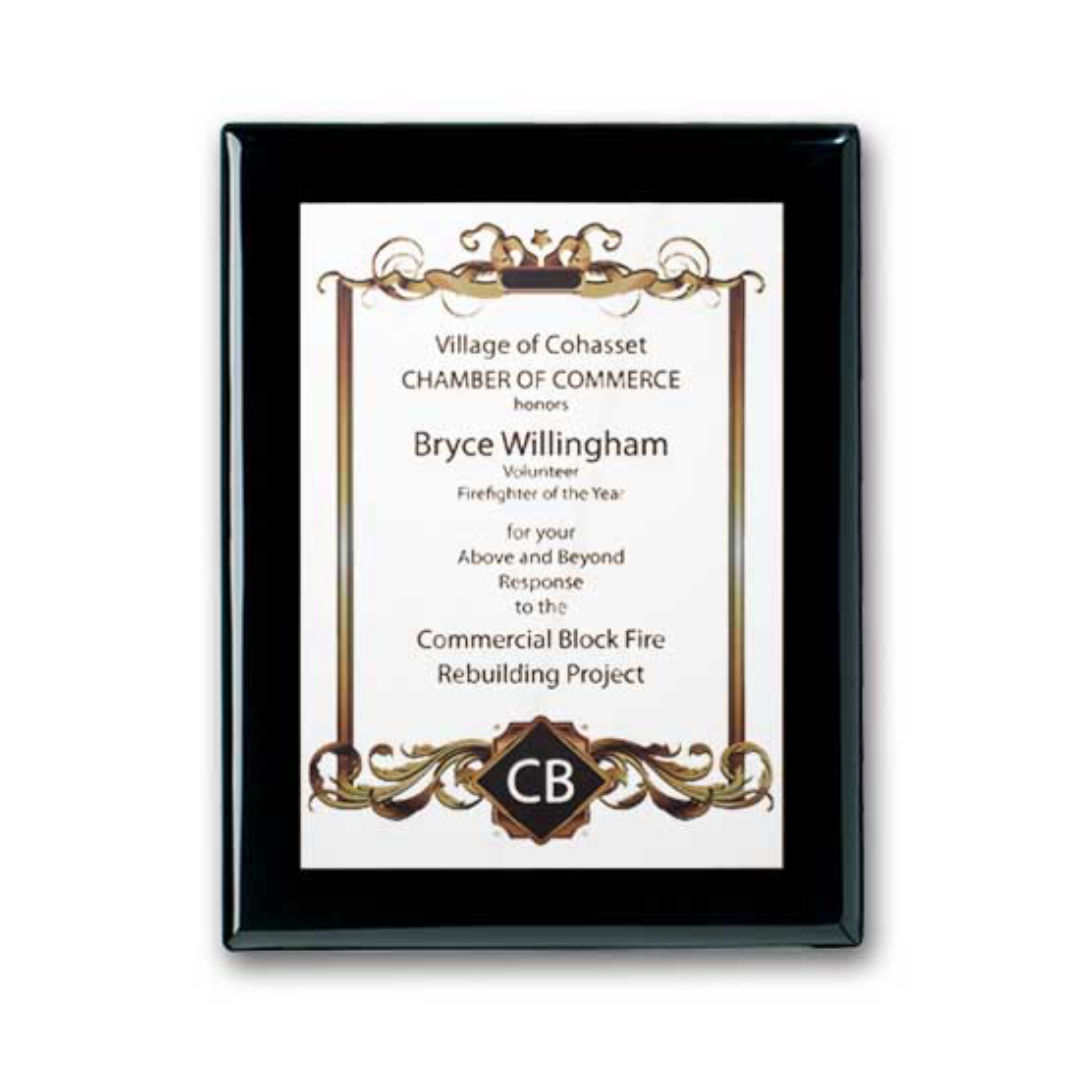 SpectraPrint™ Plaque - Ebony White 4