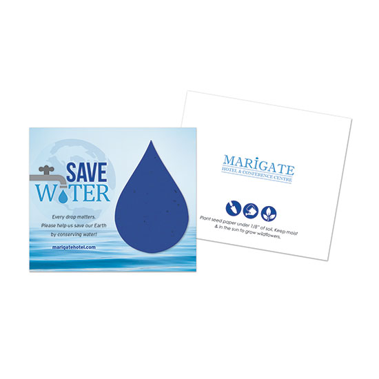 Water Conservation Plantable Droplet Cards 1