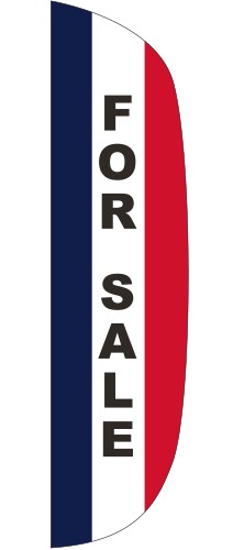 "FOR SALE" 3' x 12' Message Flutter Flag 3
