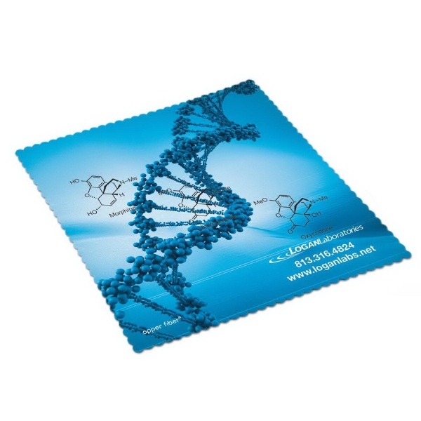 Large Ultra Opper Fiber® Microfiber Cleaning Cloth in Vinyl Pouch (12"x12") - Full-Color