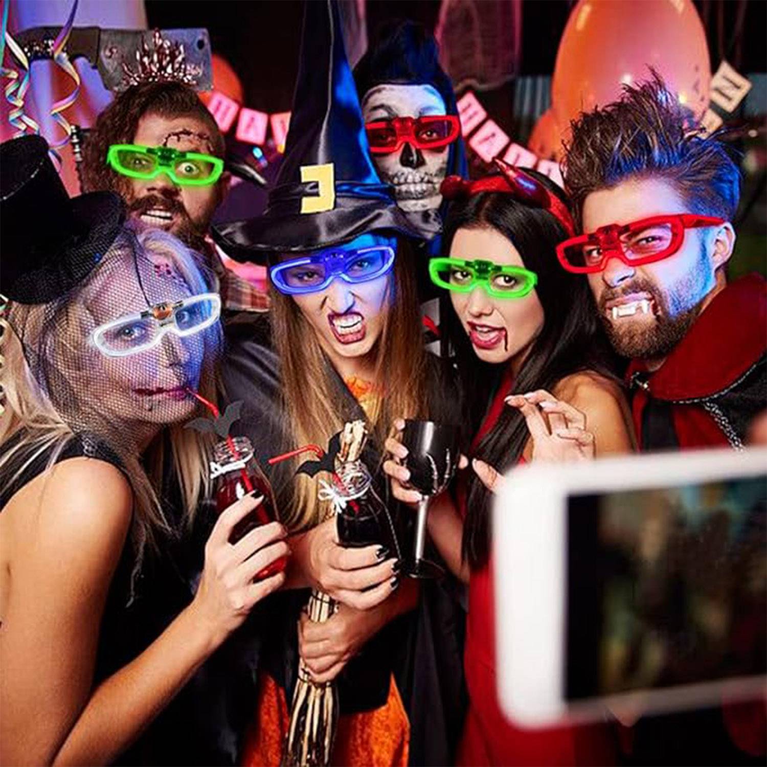 Light Up LED Glasses Mardi Gras Party Supplies 6