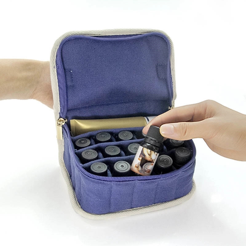 Canvas Essential Oil & Nail Polish Organizer Storage Bag 6