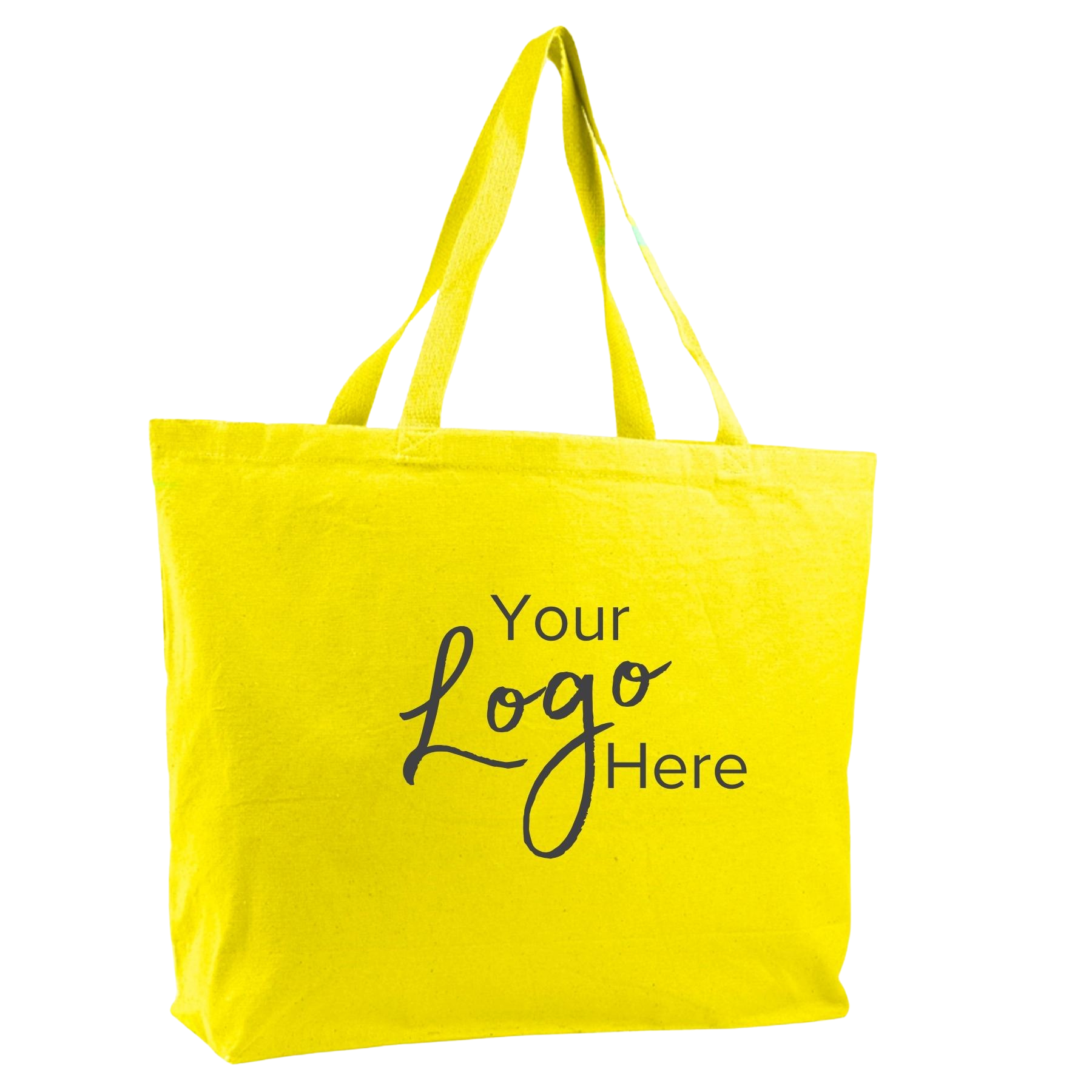 Canvas Jumbo Tote Bag 20" W x 15" H x 5" Gusset, custom tote bag with logo imprint 15