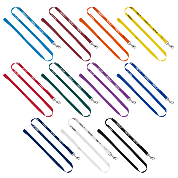 3/4" Smooth Nylon Pet Leash with Bright Metal Snap Hook 8