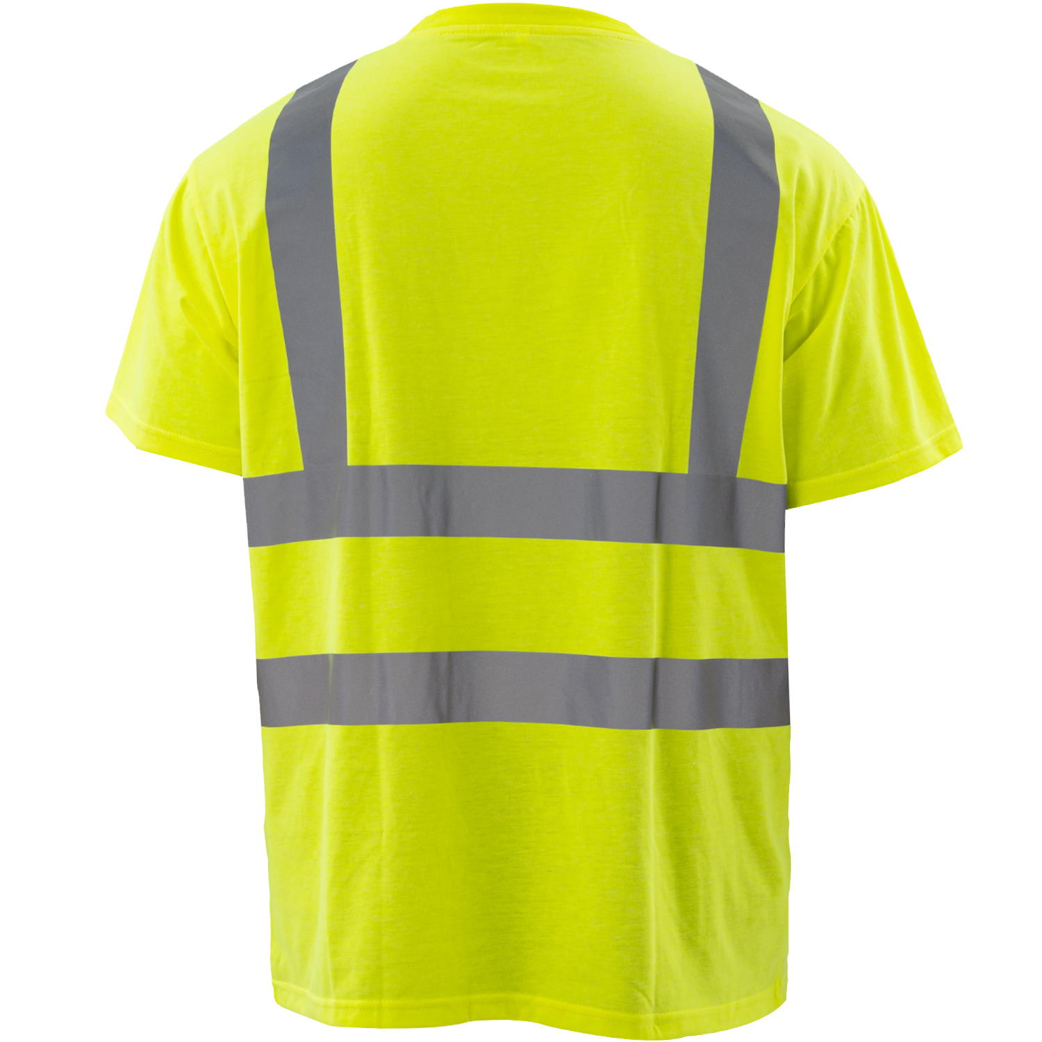 Class 2 Poly-Cotton Odor Reducing Double Band Reflective Tape Safety T-Shirt 7