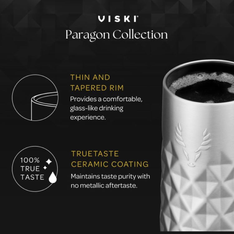 Viski® Paragon Stainless Steel Champagne Flute 17