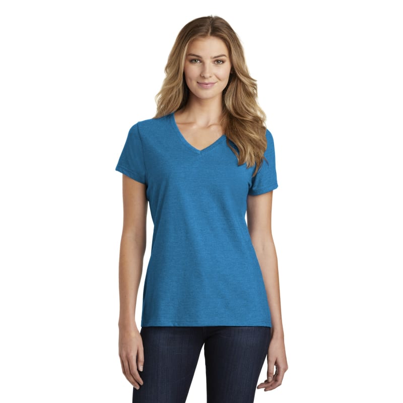 Port & Company Women's Fan Favorite Blend V-Neck Tee. 4