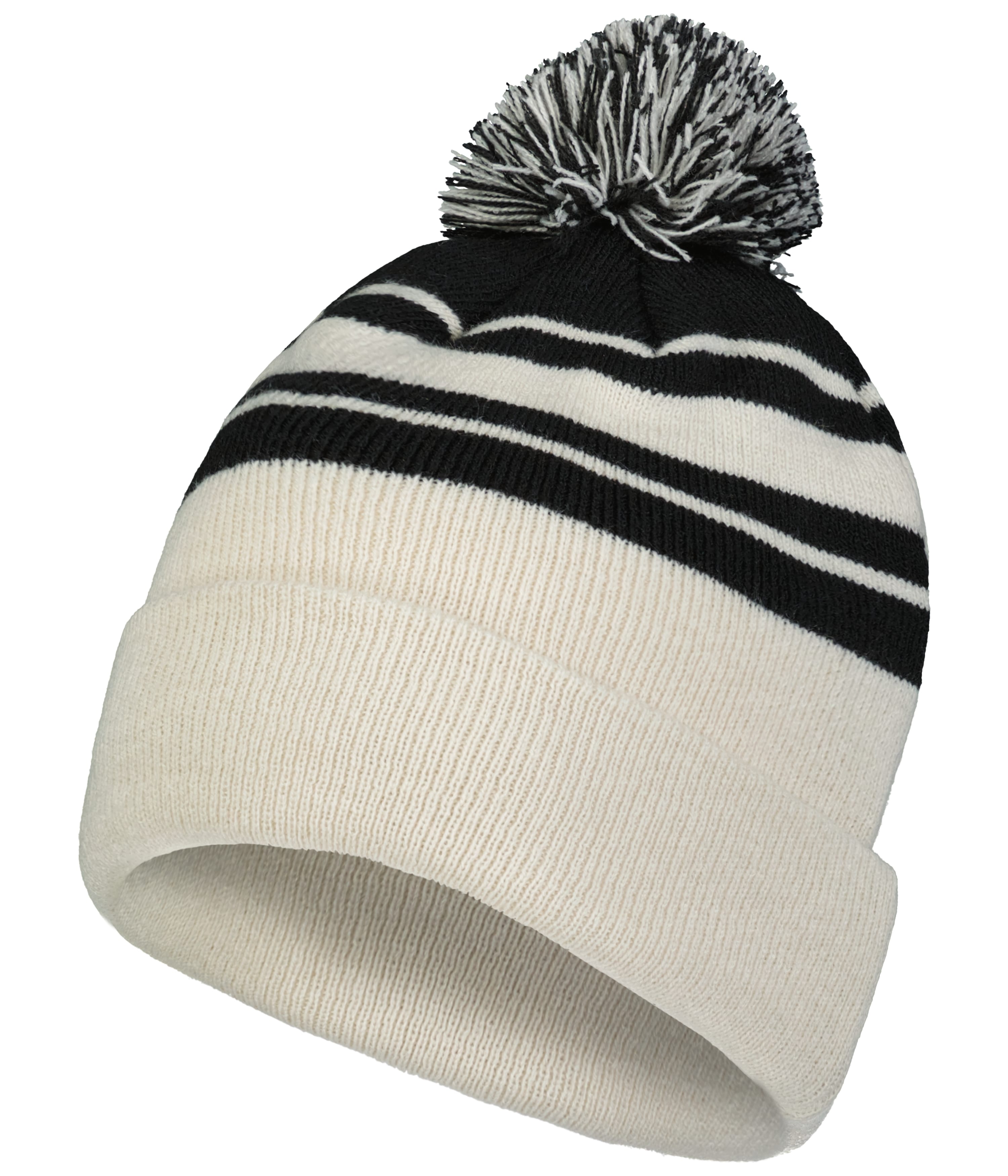 Knit Fold Over Pom-Pom Beanie 43