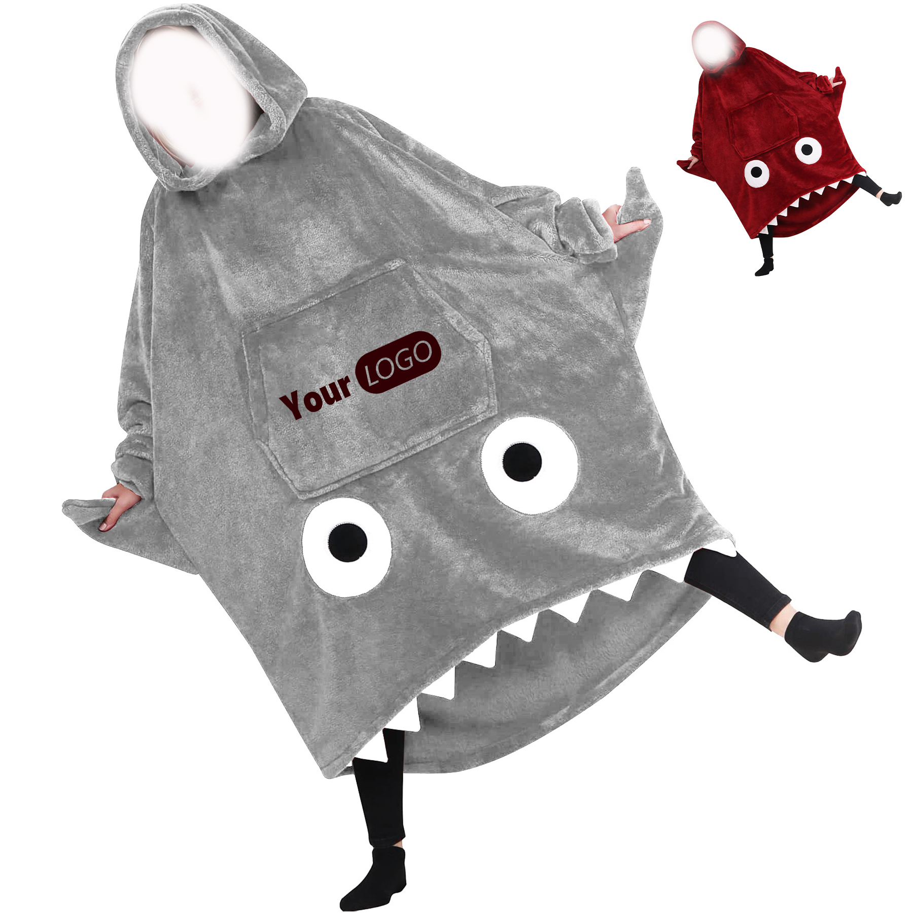 Fleece Wearable adult giant hoodie comfort kawaii stuff 2