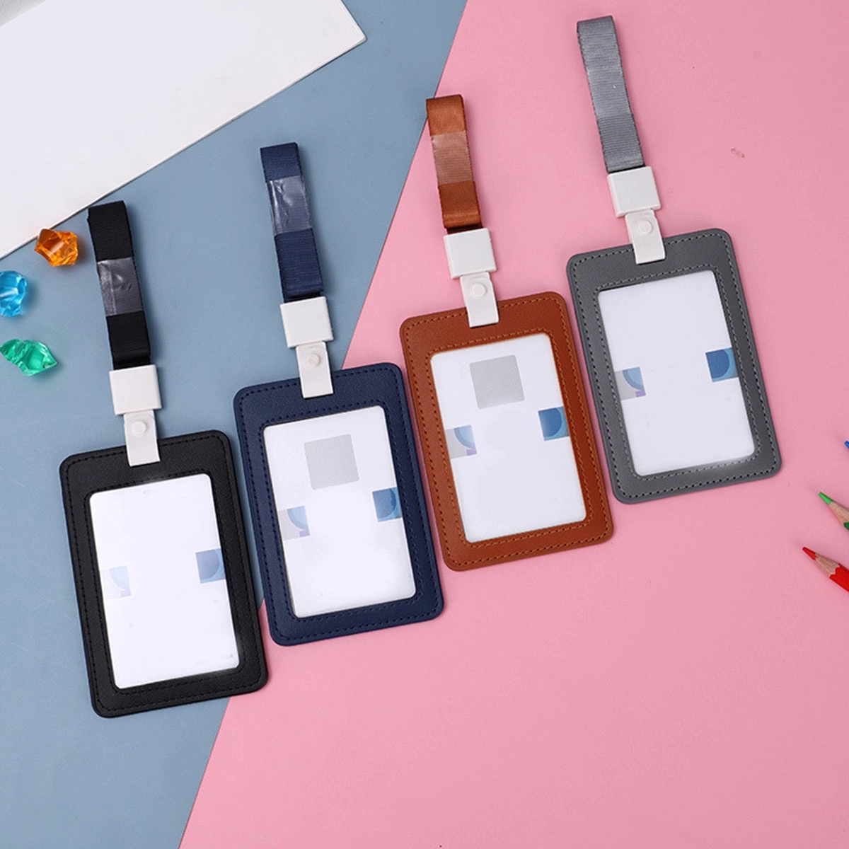 Leather Id Badge Holder 2