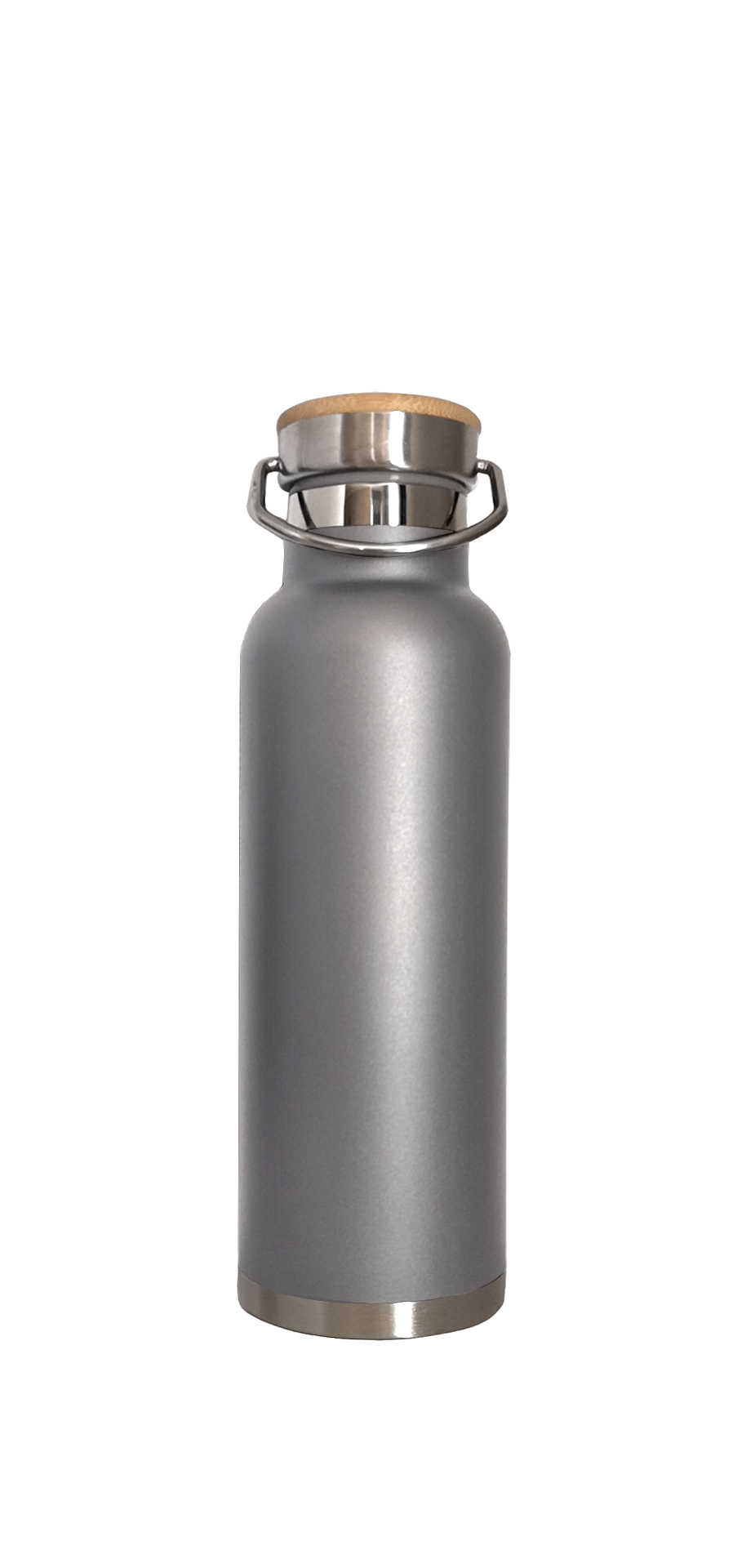 20 oz Stainless Steel Double Wall Bottle w/Bamboo Lid 8
