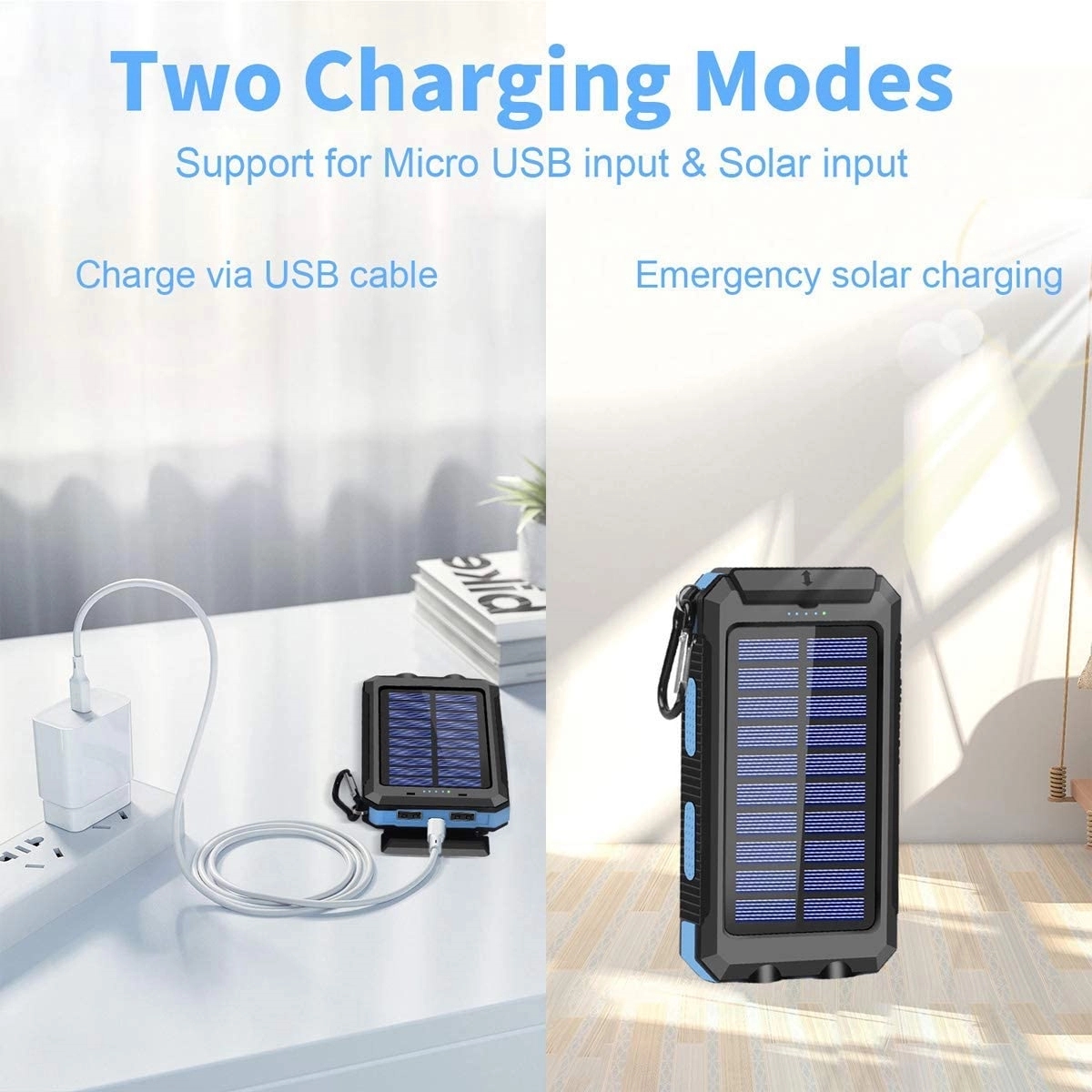 Portable Solar Charger 10000Mah 4