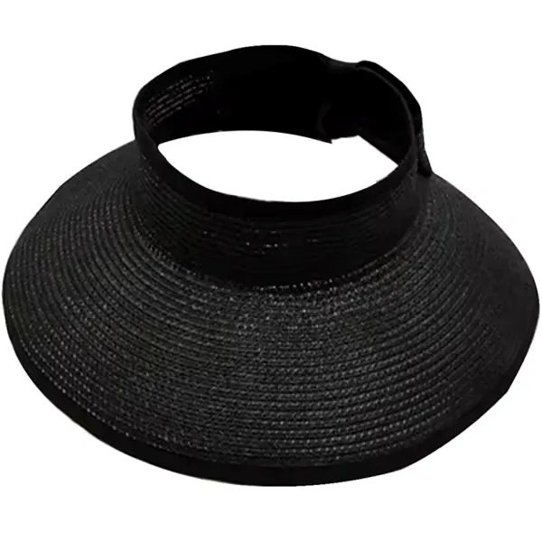 Women Wide Brim Roll-Up Straw Sun Hat 2