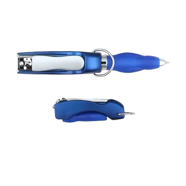 Folding Nail Clippers with Pen - Multifunctional Design 4