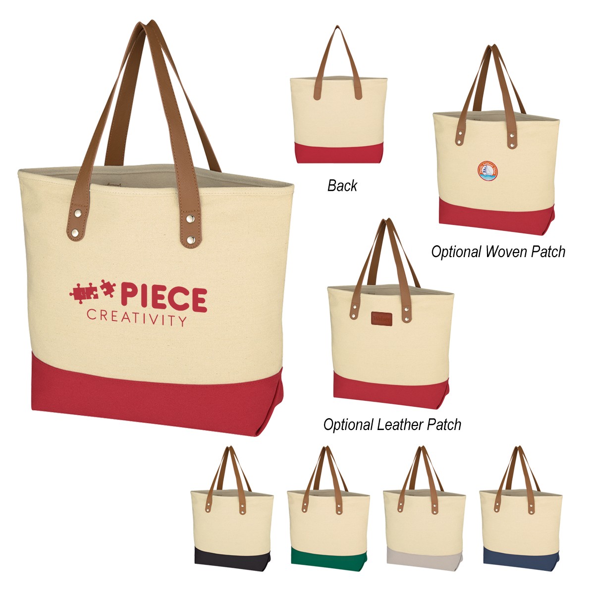 Cotton Canvas Boat Tote Bag, custom tote bag with logo imprint 1