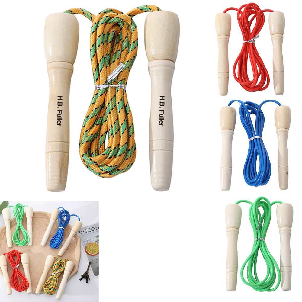 Adjustable Wooden Handle Jump Rope 1