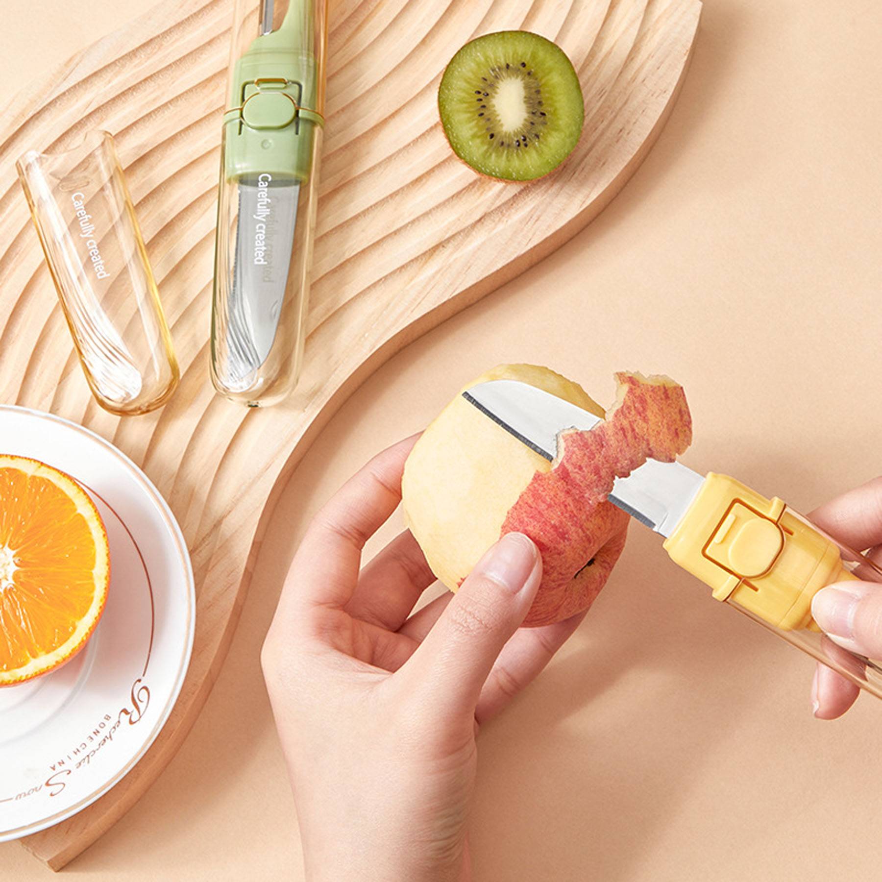 Paring Fruit Scraper Knife, custom kitchen gadget with logo imprint 3