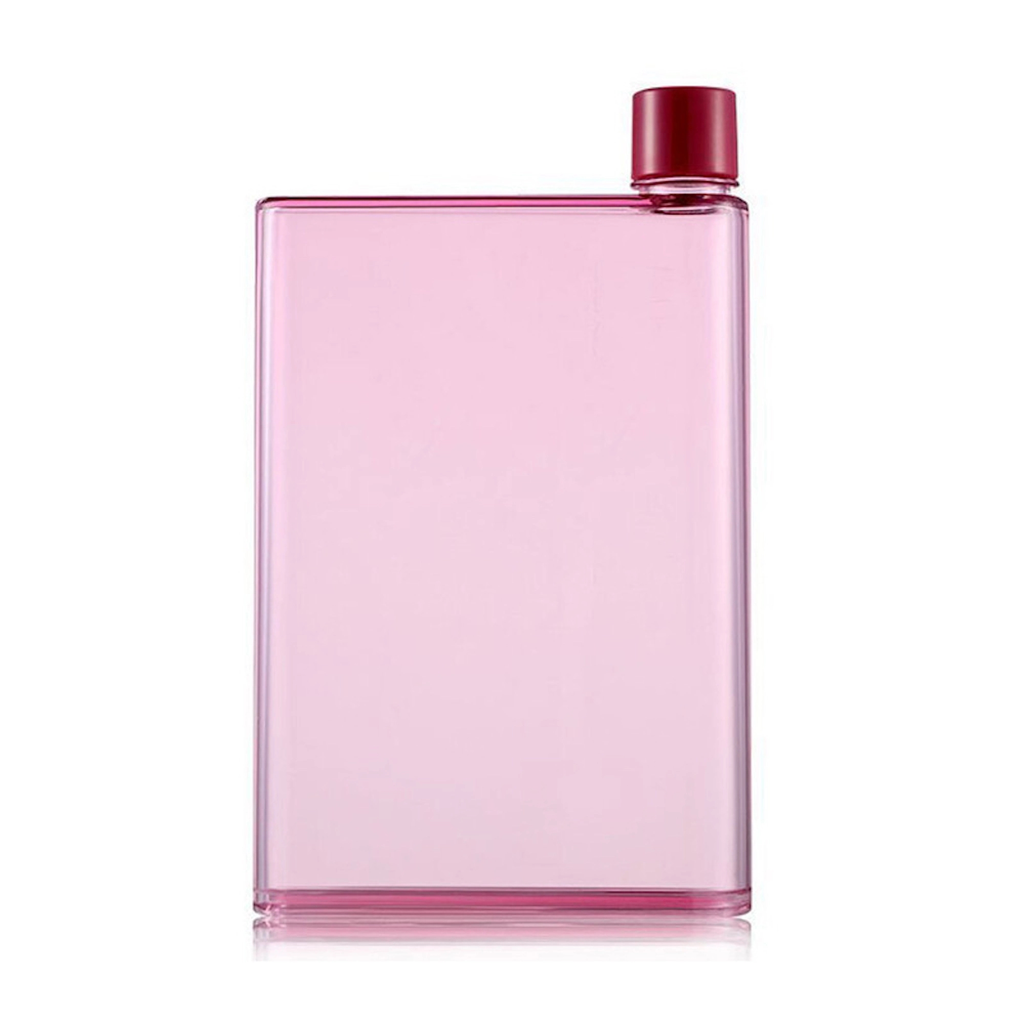 Clear Reusable Slim Flat Water Bottle 2
