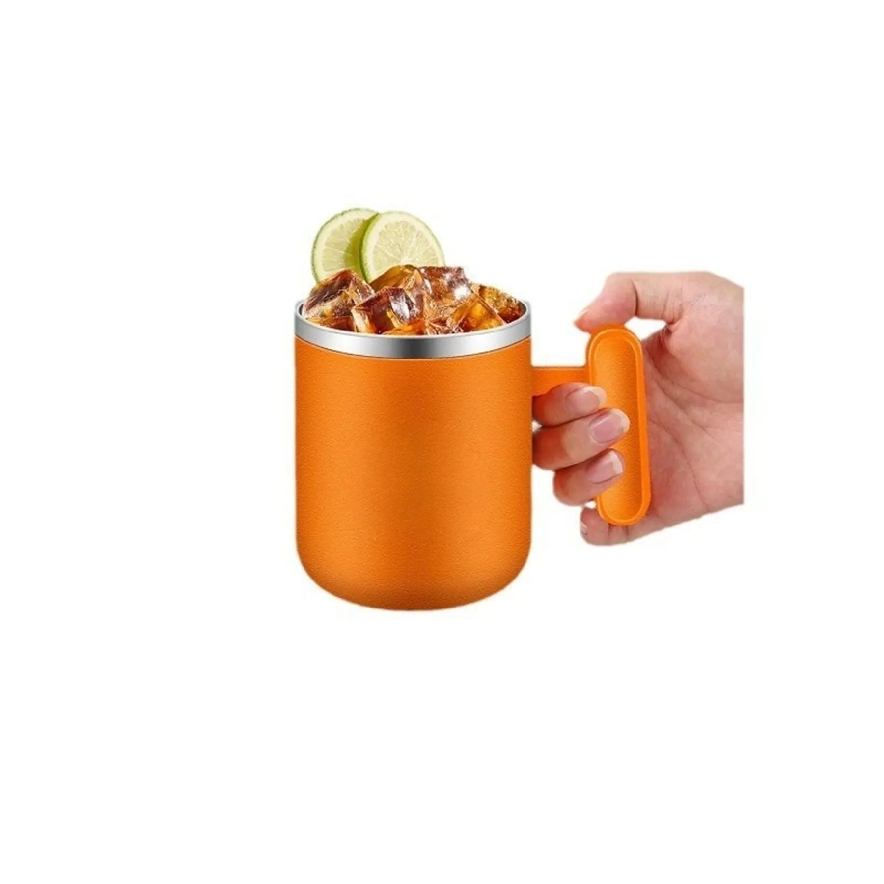 13 Oz. Automatic Mixing Stainless Steel Coffee Cup 3