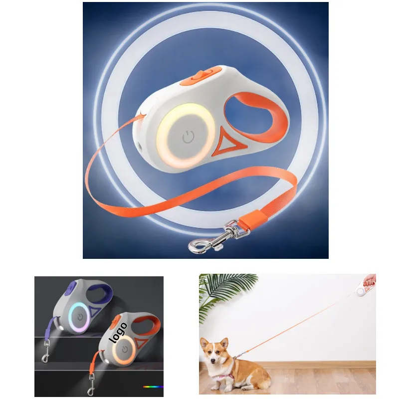 Retractable Dog Leash with Light 2