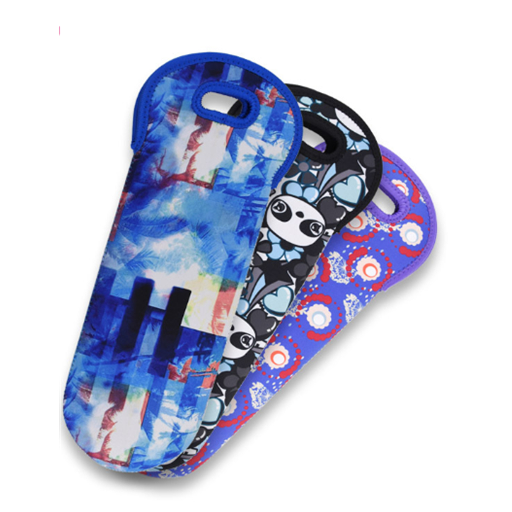 Neoprene Wine Champagne Bottle Tote Bag 4