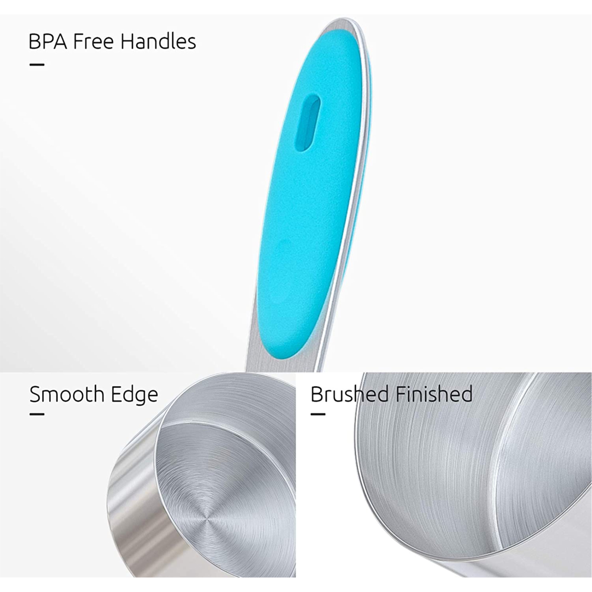 5 Piece Stainless Steel Measuring Cups 4