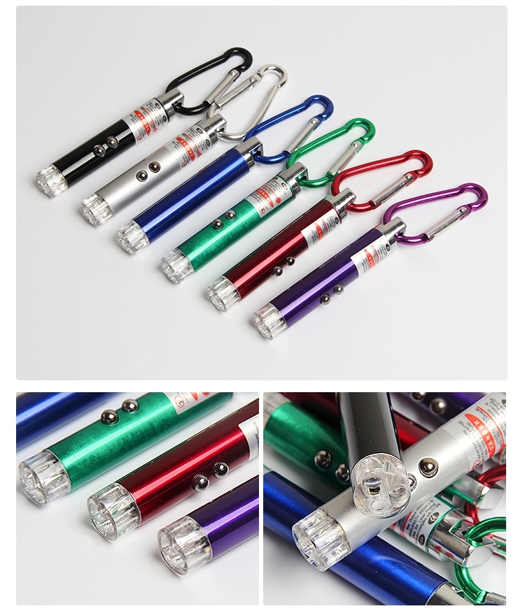 3 in 1 Carabiner LED Flashlight Laser Pointer 1