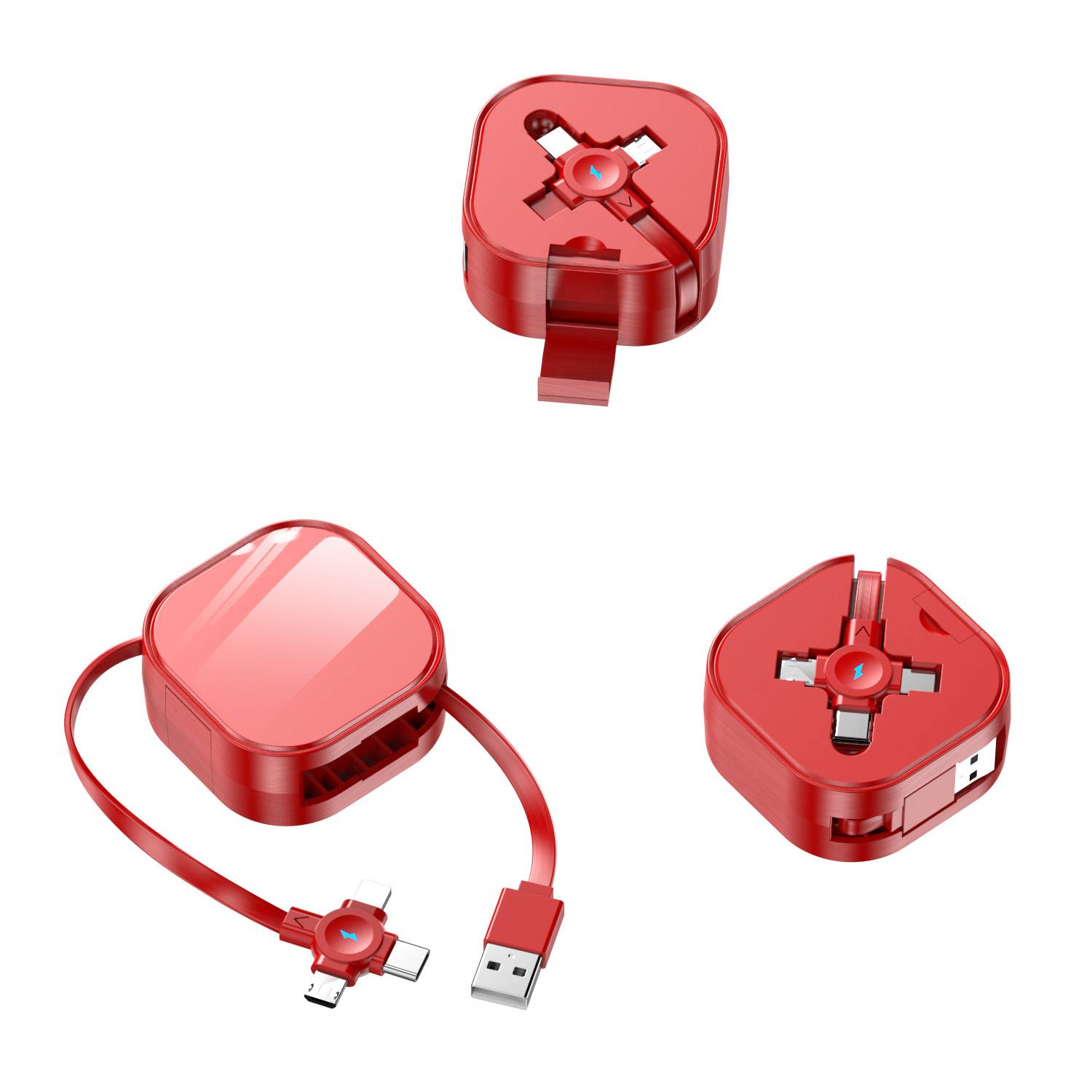 3 in 1 Retractable Charging Cable with Phone Stand 7