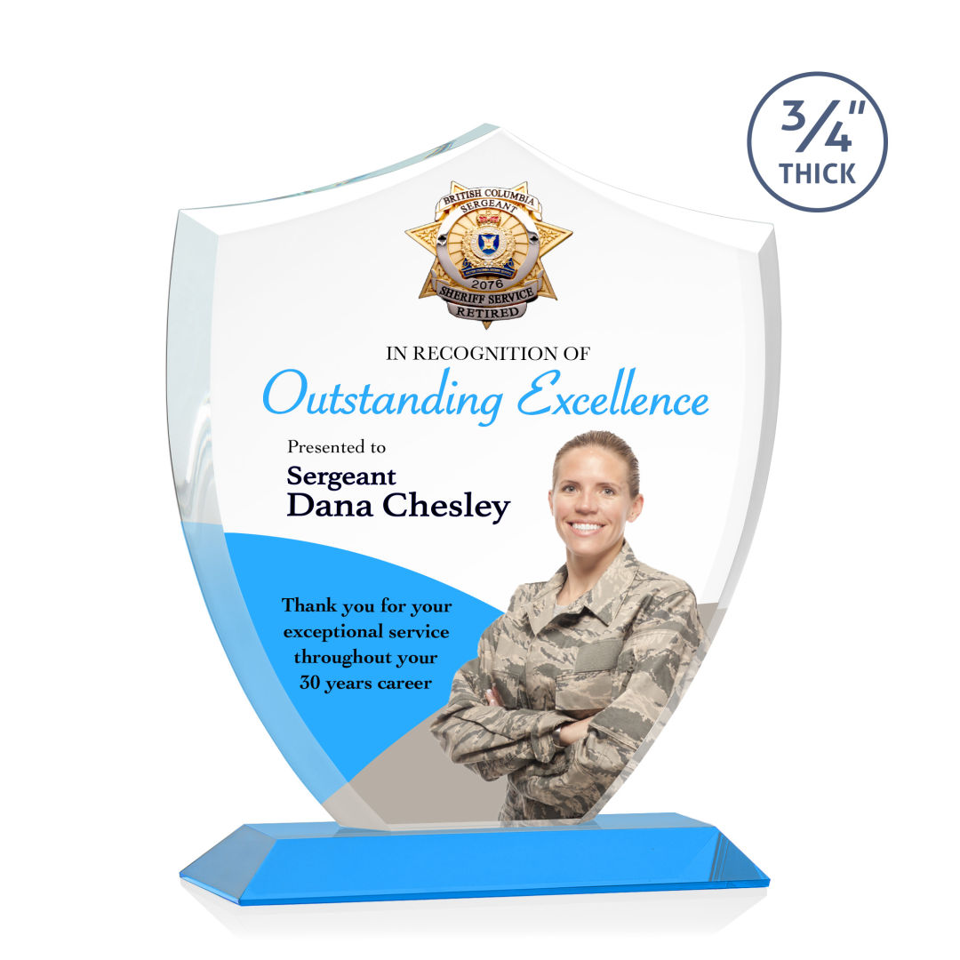 Scudo Shield VividPrint™ Award - Sky Blue 7