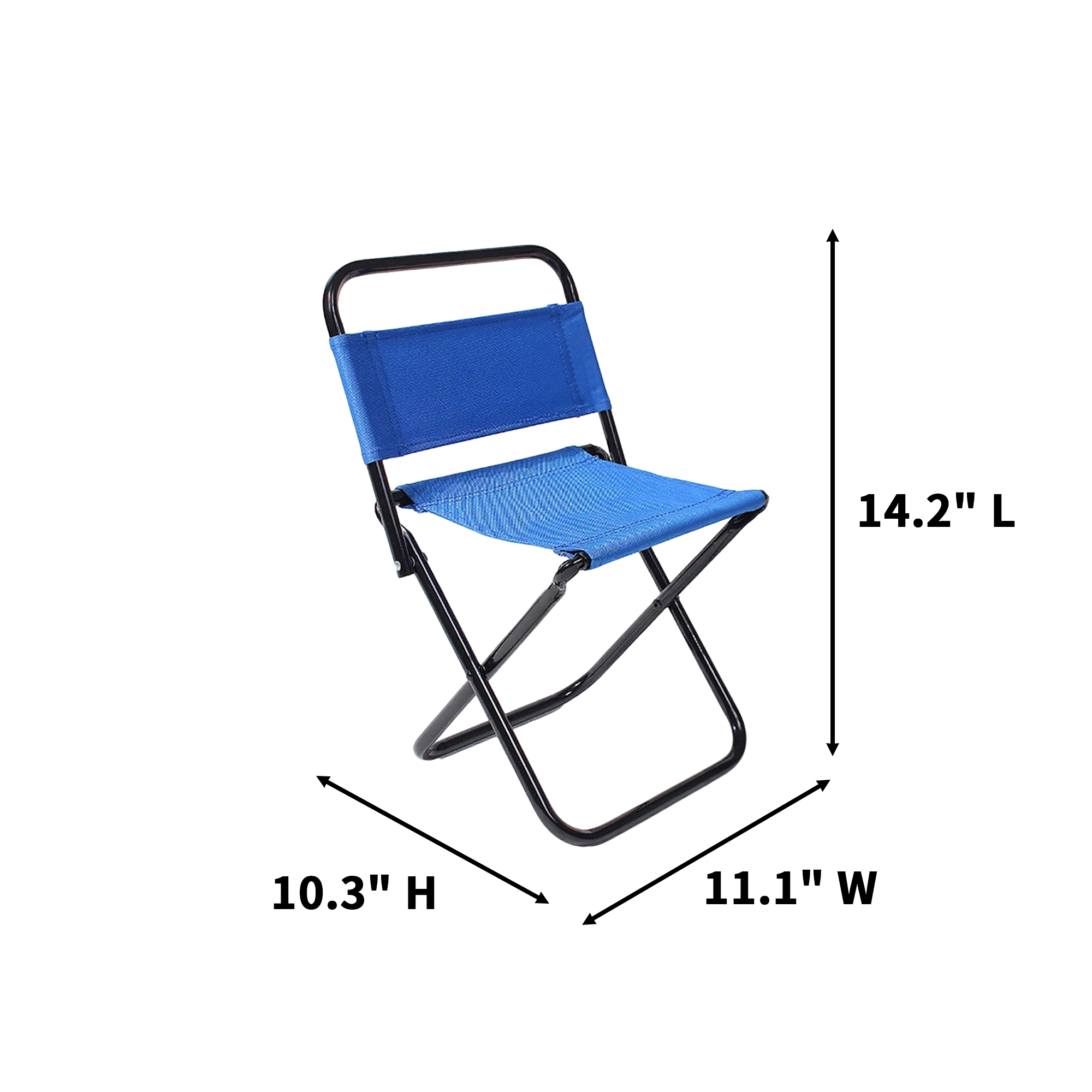 Folding Fishing Chair With Rod Holder 14.2 x 11.1 x 10.3" 5