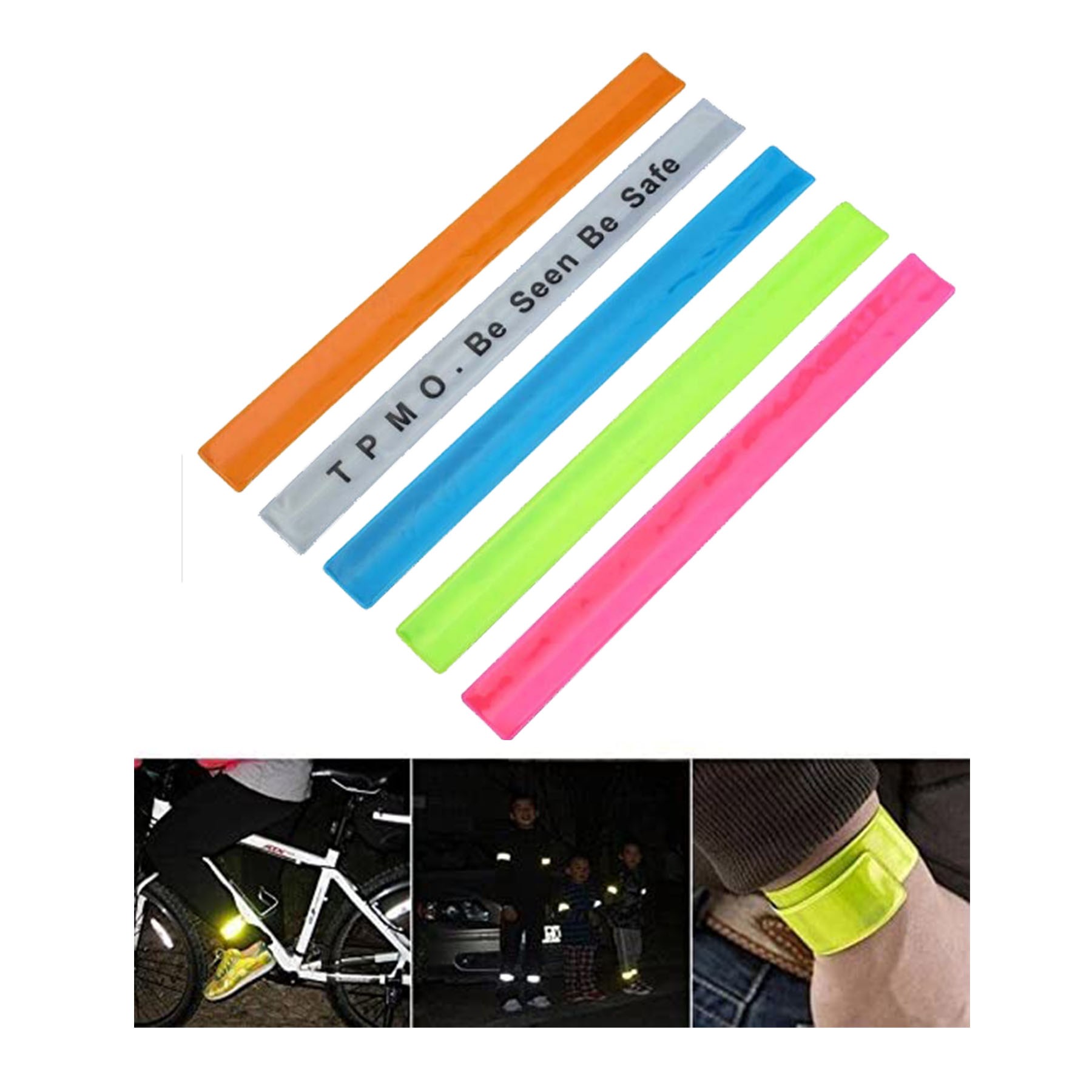 Reflective Slap Bracelet Wrist Bands