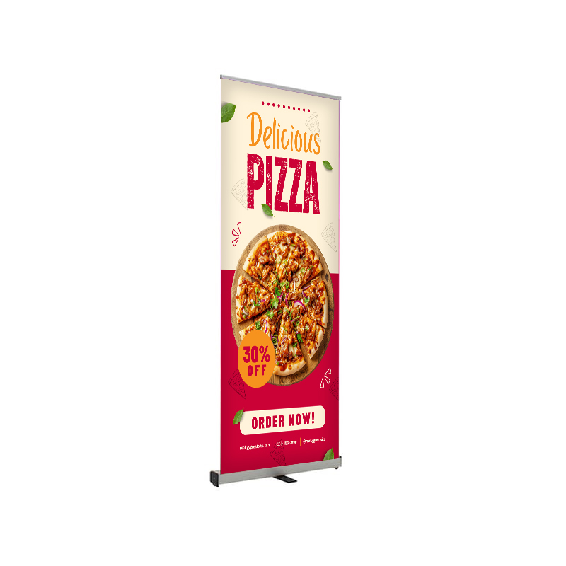 24"W x 80"H Monza™ Fx Retractable Banner Stand Kit, Vinyl 2