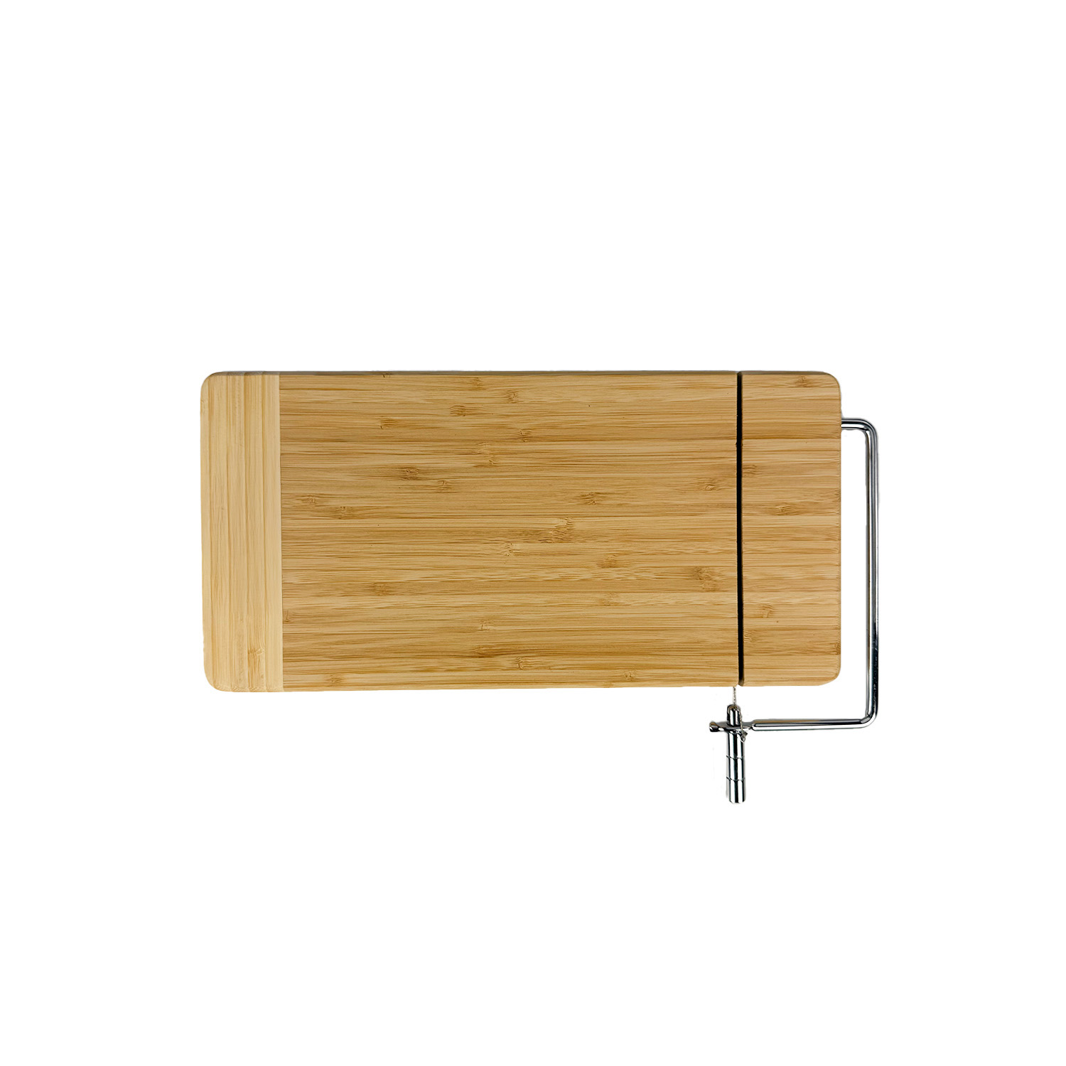 Rectangle Bamboo Cutting board w/ Metal Cheese Cutter 4