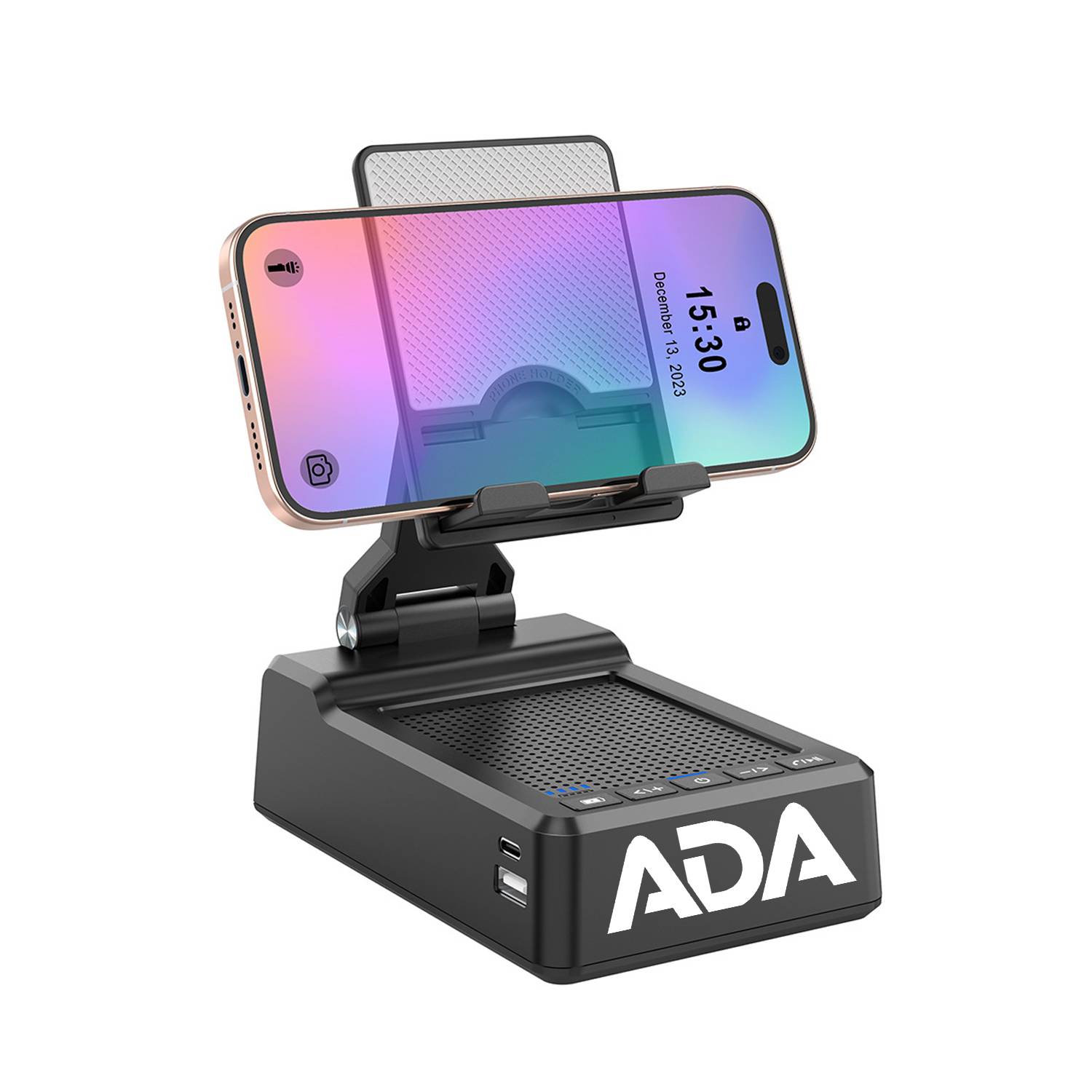 2 in 1 Plastic Foldable Wireless Speaker Phone Stand 2