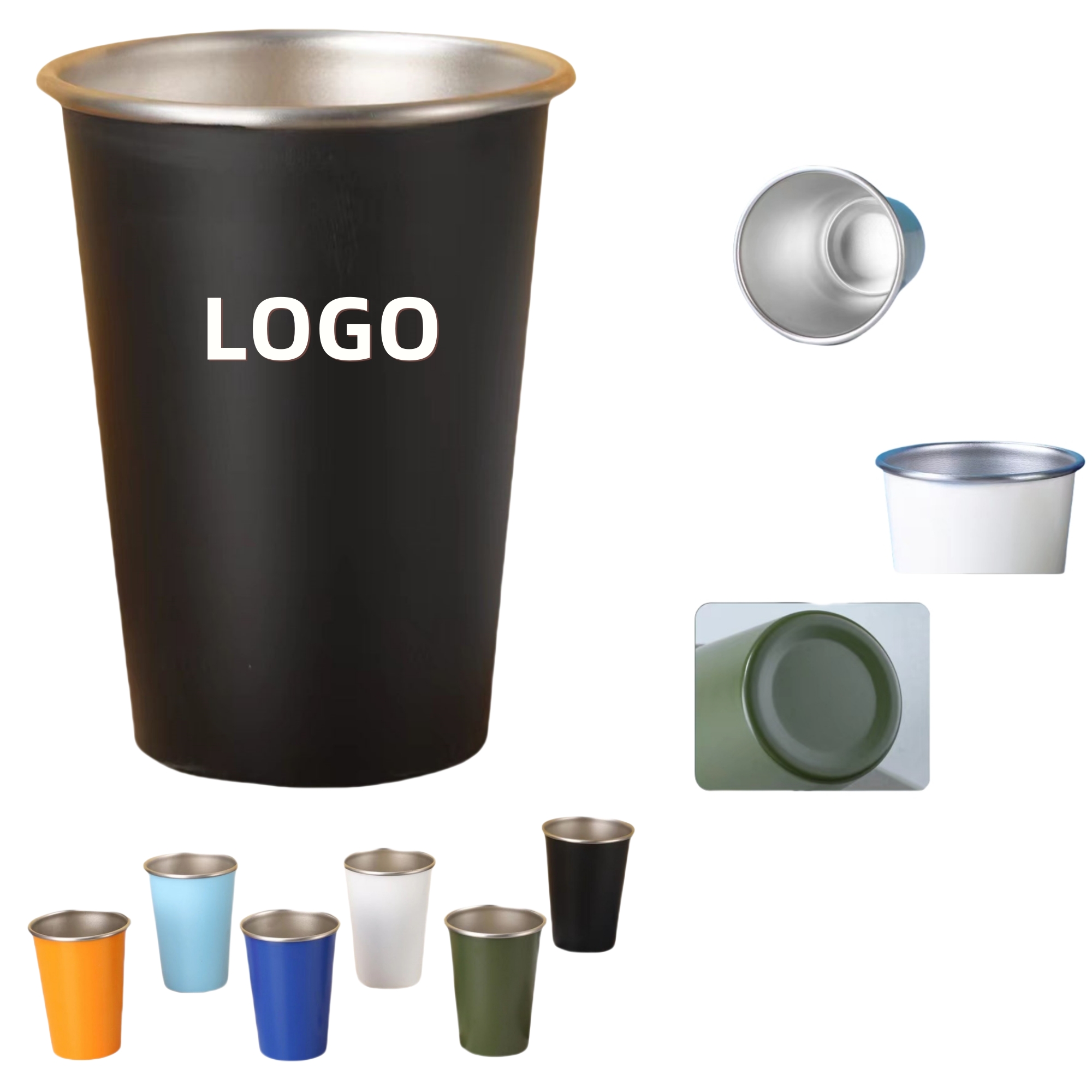 Single-Wall Stainless Steel Drinking Cup 1