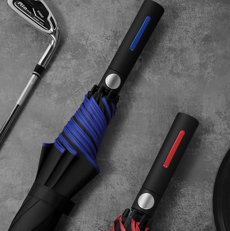 Windproof Automatic Umbrella with Colored Ribs 10