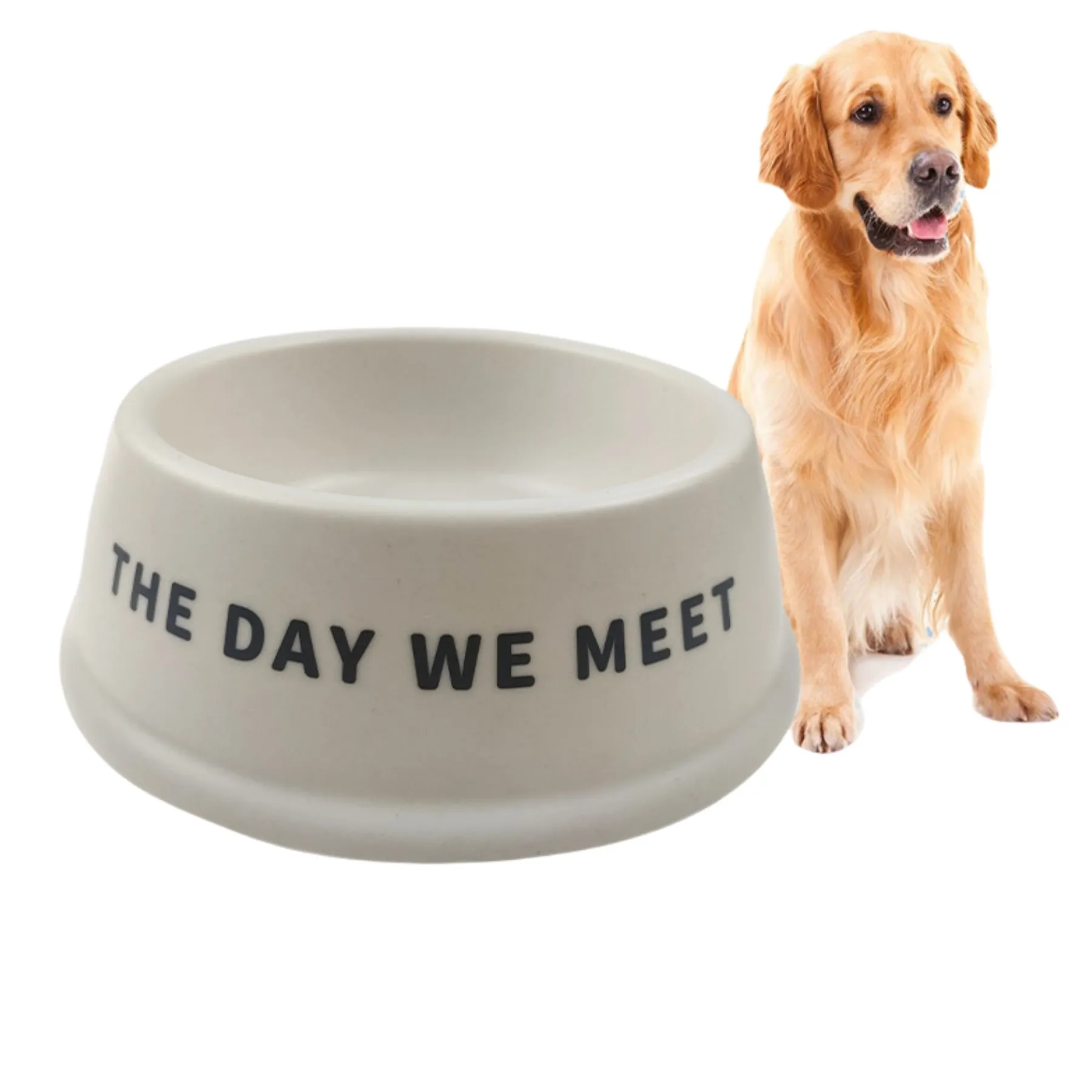 Eco-friendly Biodegradable Bamboo Fiber Pet Bowl 3